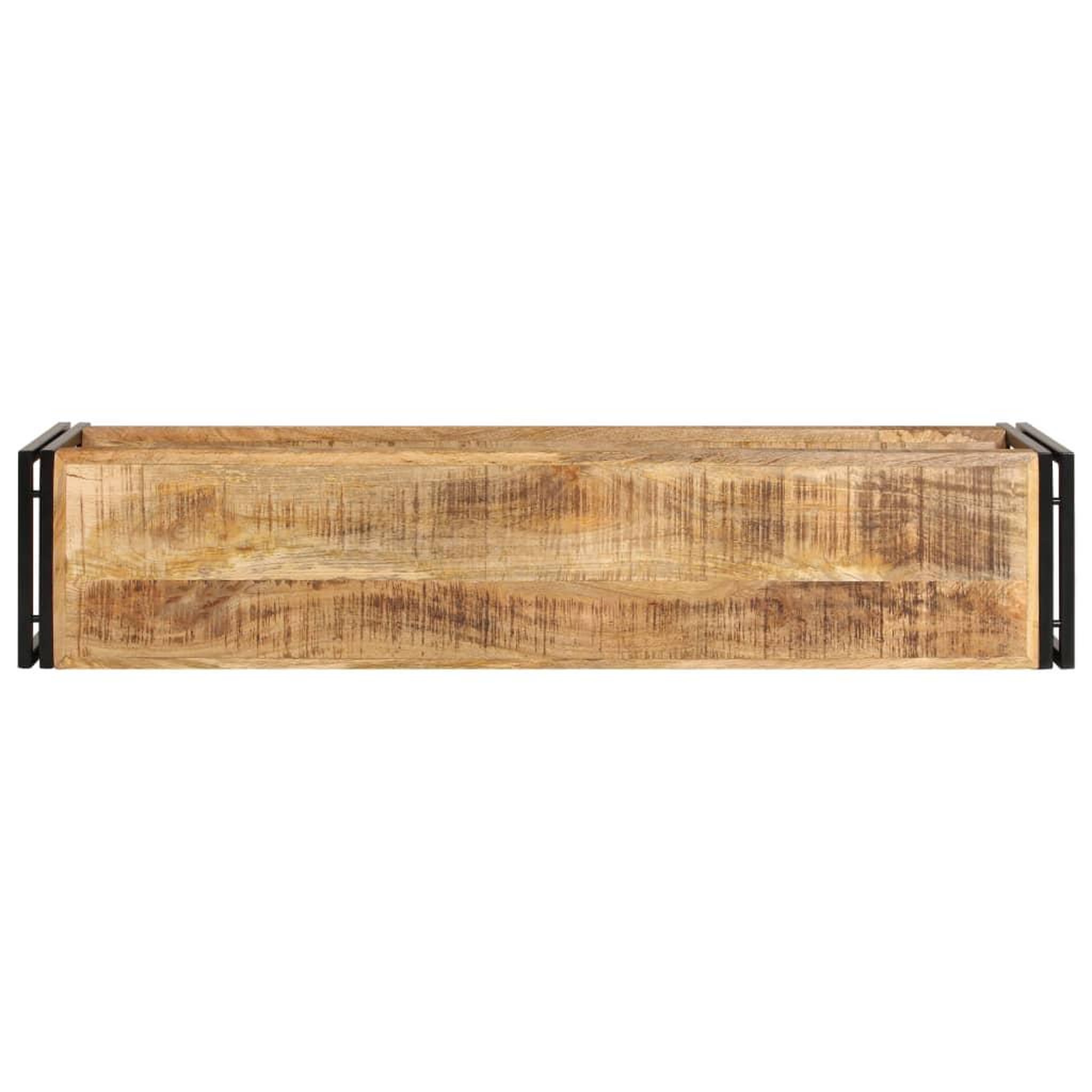 Voir la diapositive 3 : VIDAXL Meuble TV 150x30x40 cm Bois massif de manguier