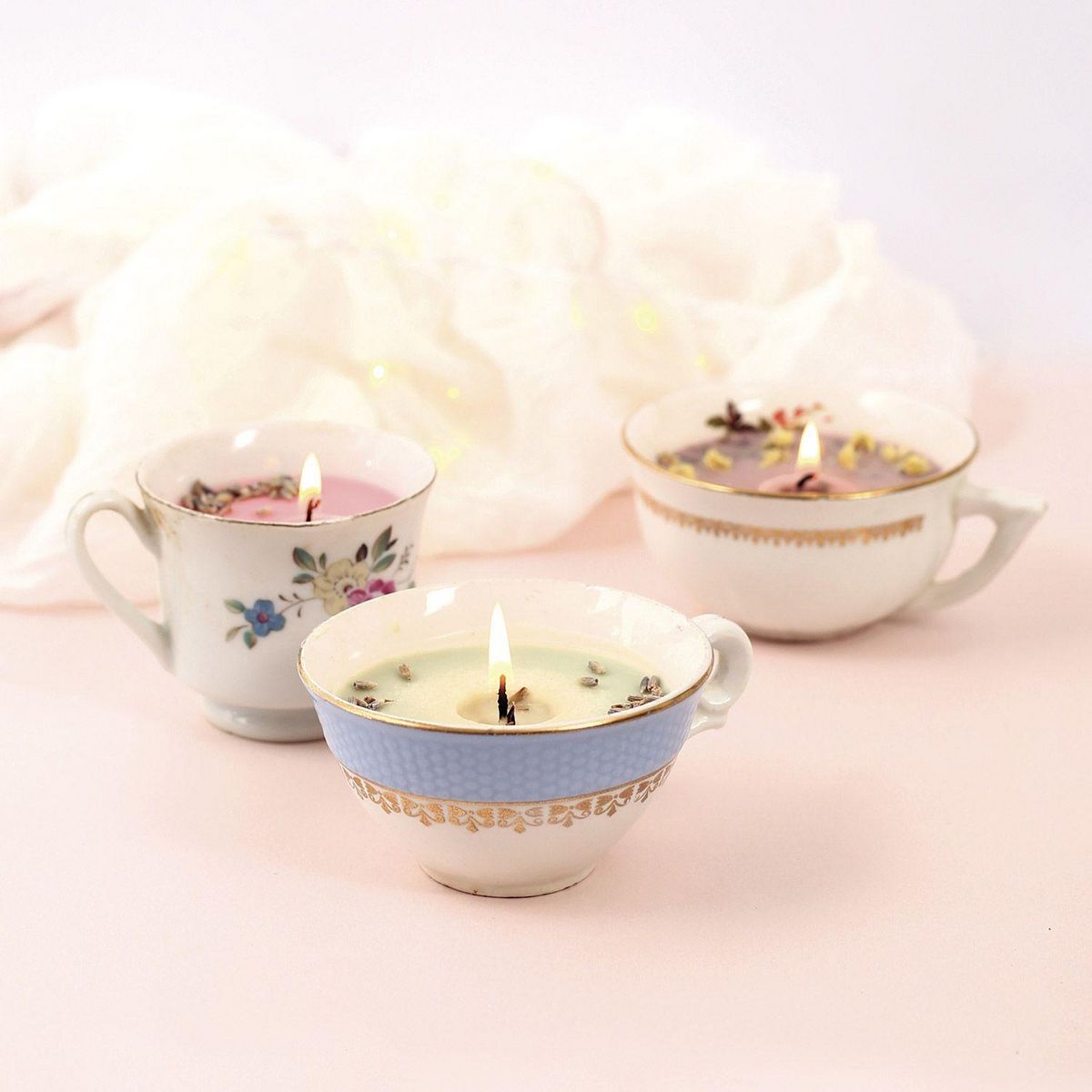 Graine créative Coffret DIY bougies colorées et fleuries