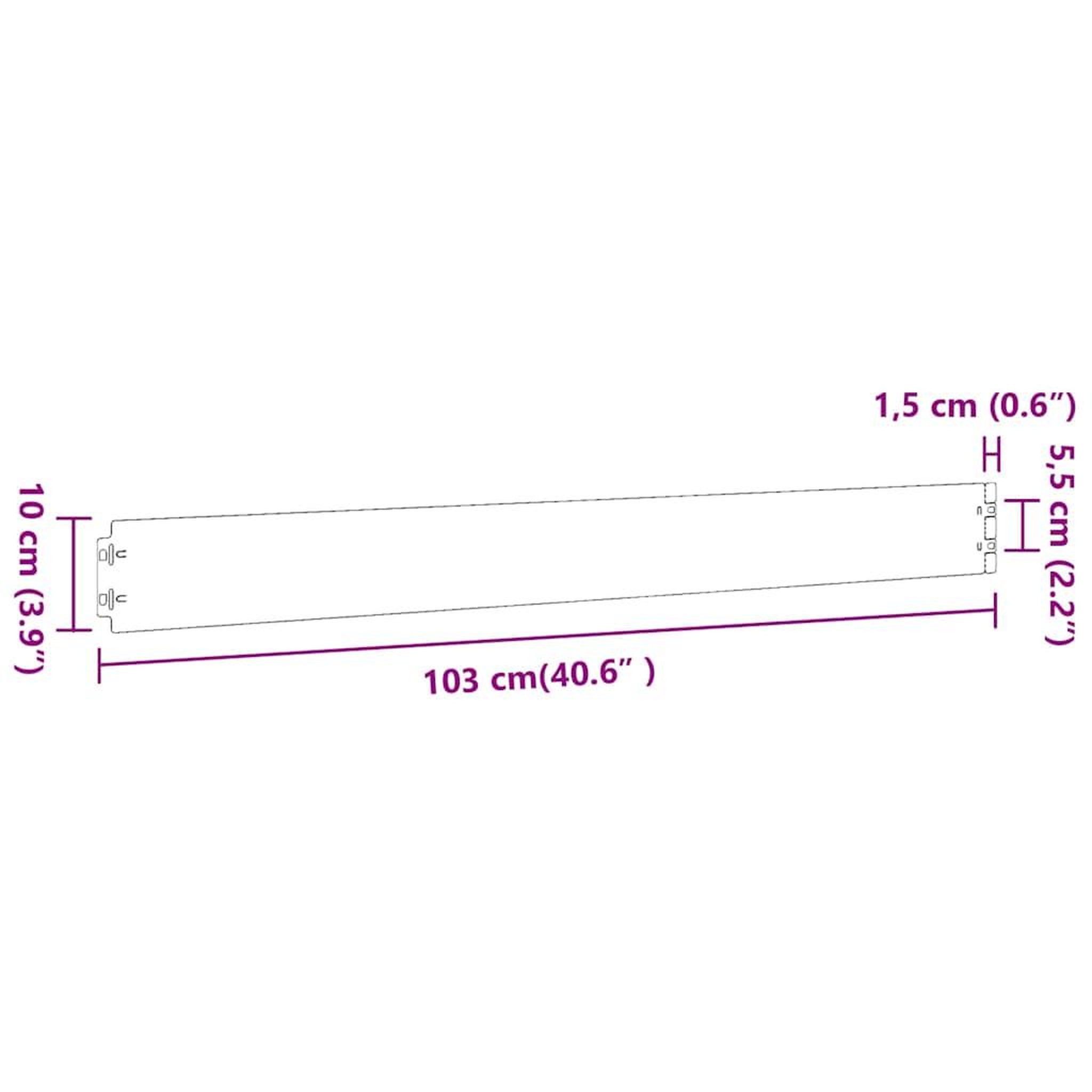 Voir la diapositive 6 : VIDAXL Bordures de pelouse 50 pieces 10x103 cm acier galvanise