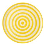 Paris Prix Assiette de Présentation en Céramique  Granada Rayure  34cm Jaune