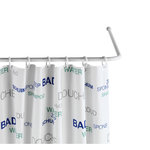 Wenko Barre d'angle universelle. Coloris disponibles : Blanc, Gris