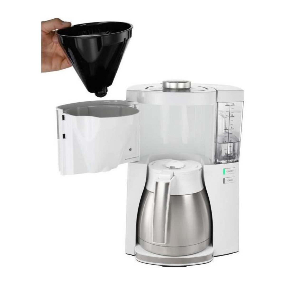 Melitta Machine a café MELITTA - Look V Therm Perfection 1025-15 Blanc/Acier Brossé