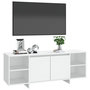 Voir la diapositive 4 : VIDAXL Meuble TV blanc 130x35x50 cm bois d'ingenierie