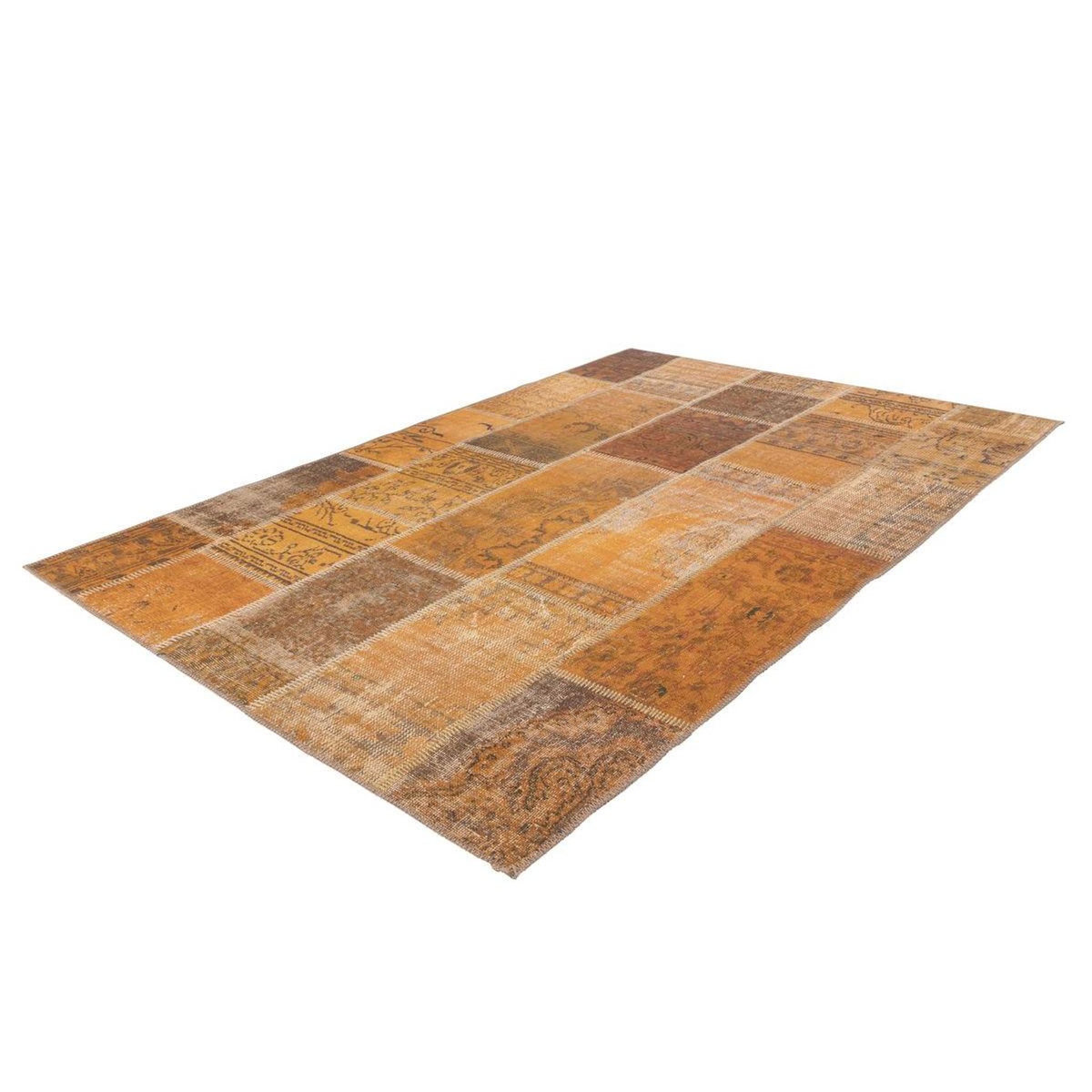 Paris Prix Tapis Tissé Imprimé Patchwork  Faye  Or