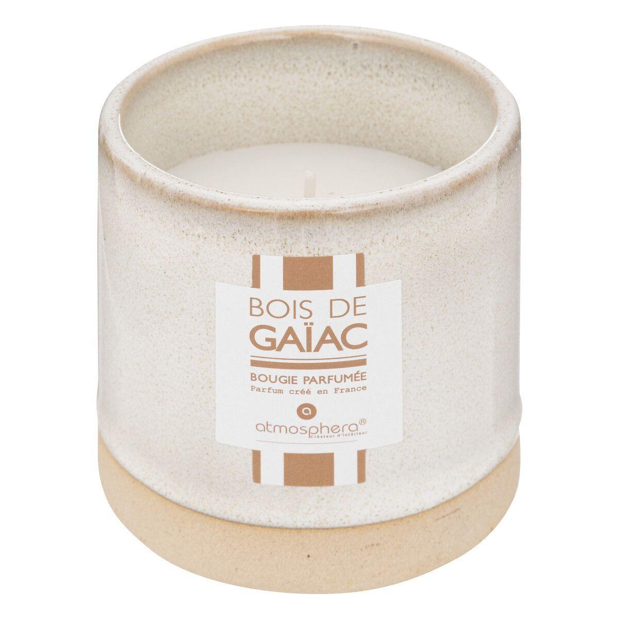 ATMOSPHERA Bougie parfumée déco  marty  160g bois de gaïac