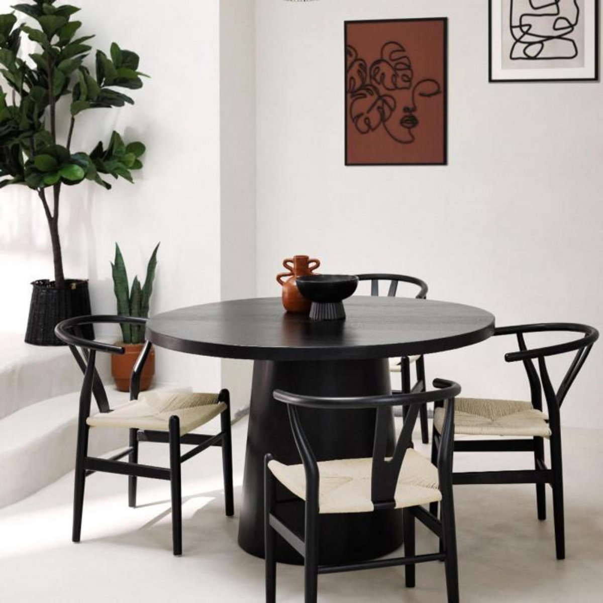 ATMOSPHERA Coupelle Design  Chaya  22cm Noir