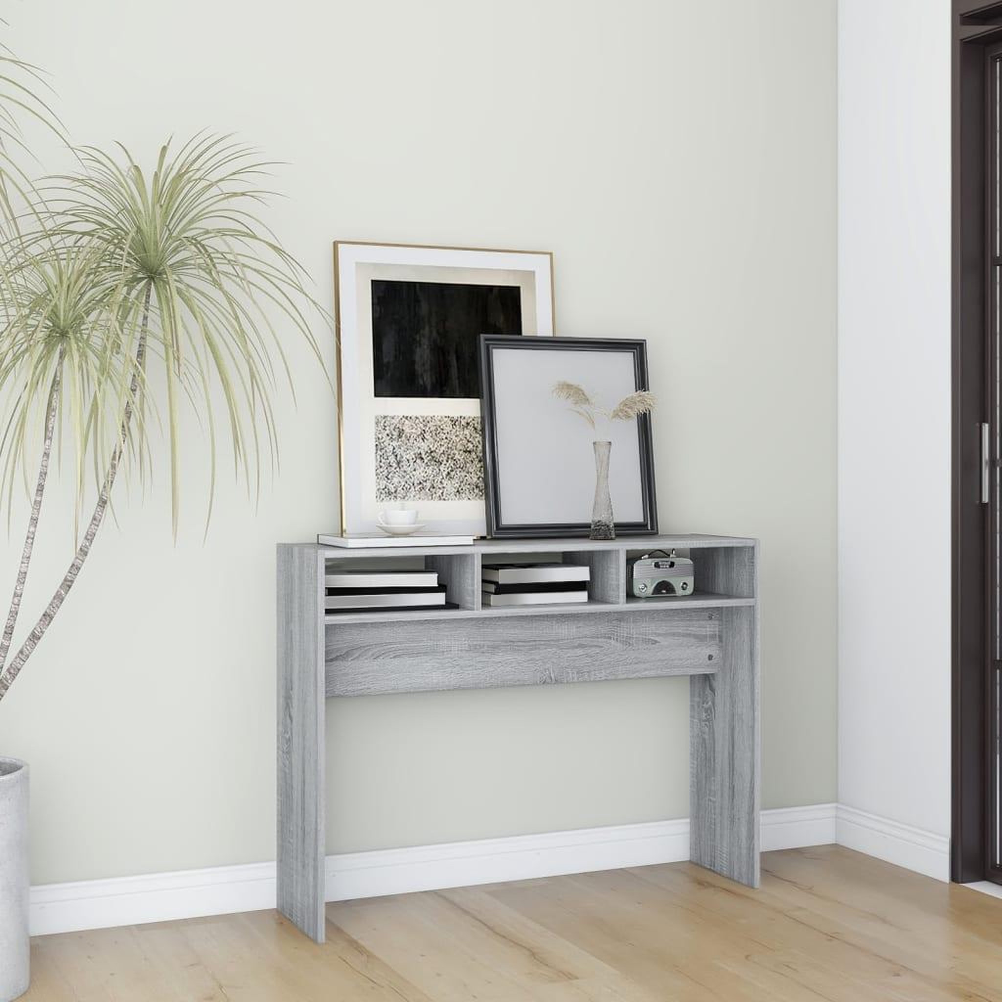 VIDAXL Table console Sonoma gris 105x30x80 cm Bois d'ingenierie