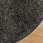 Voir la diapositive 4 : VIDAXL Tapis ISTAN a poils longs aspect brillant anthracite Ø 80 cm