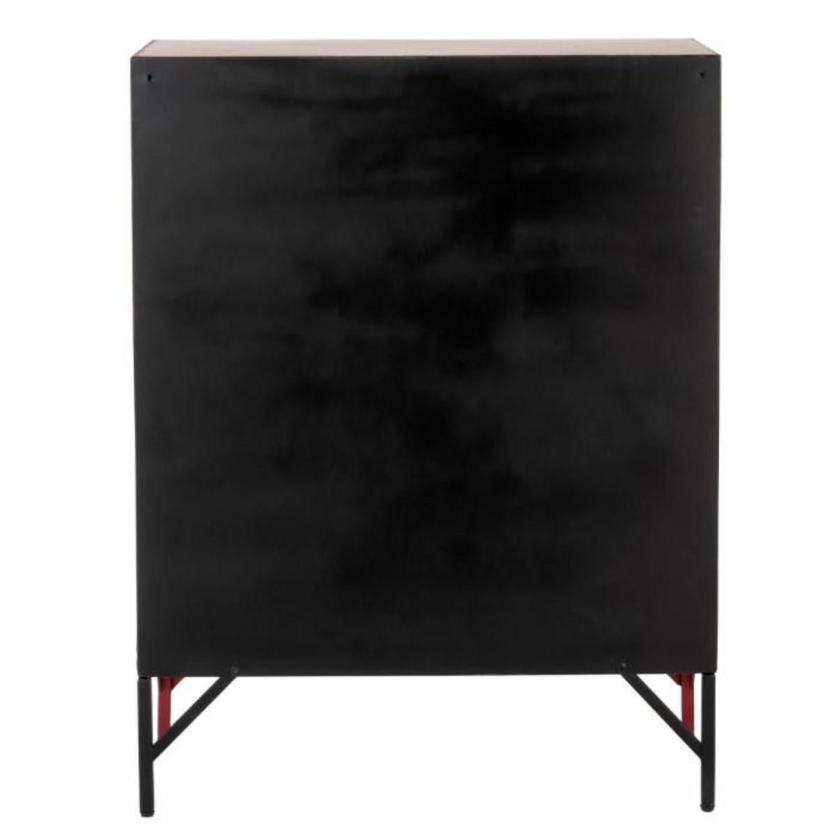 Paris Prix Commode 9 Portes en Métal  Pulgar  113cm Rouge