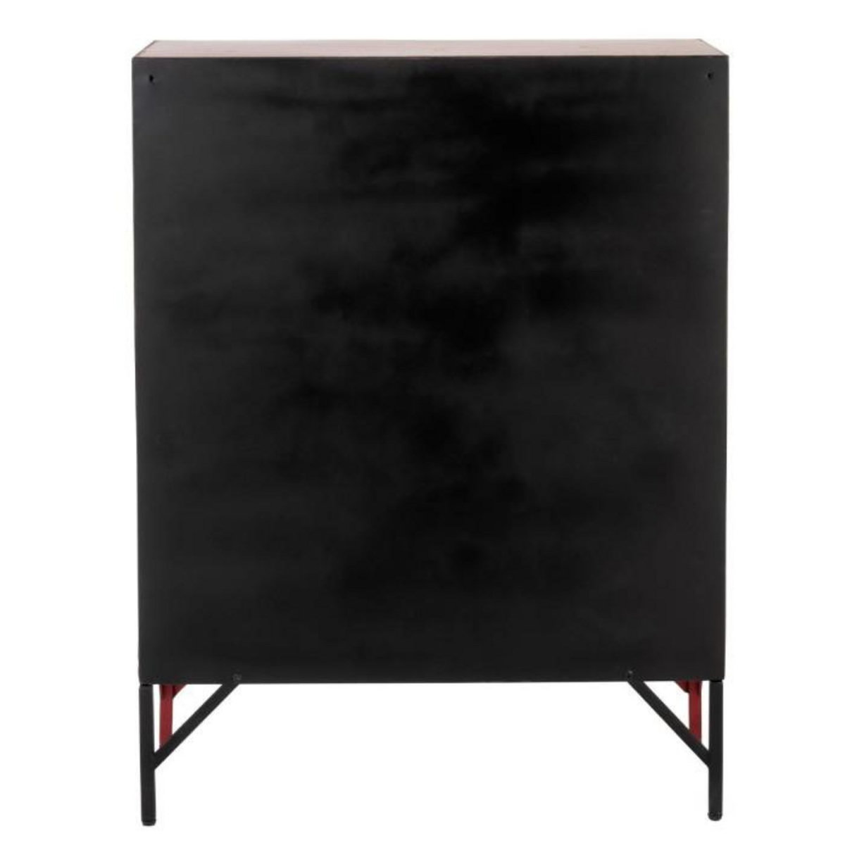 Paris Prix Commode 9 Portes en Métal  Pulgar  113cm Rouge