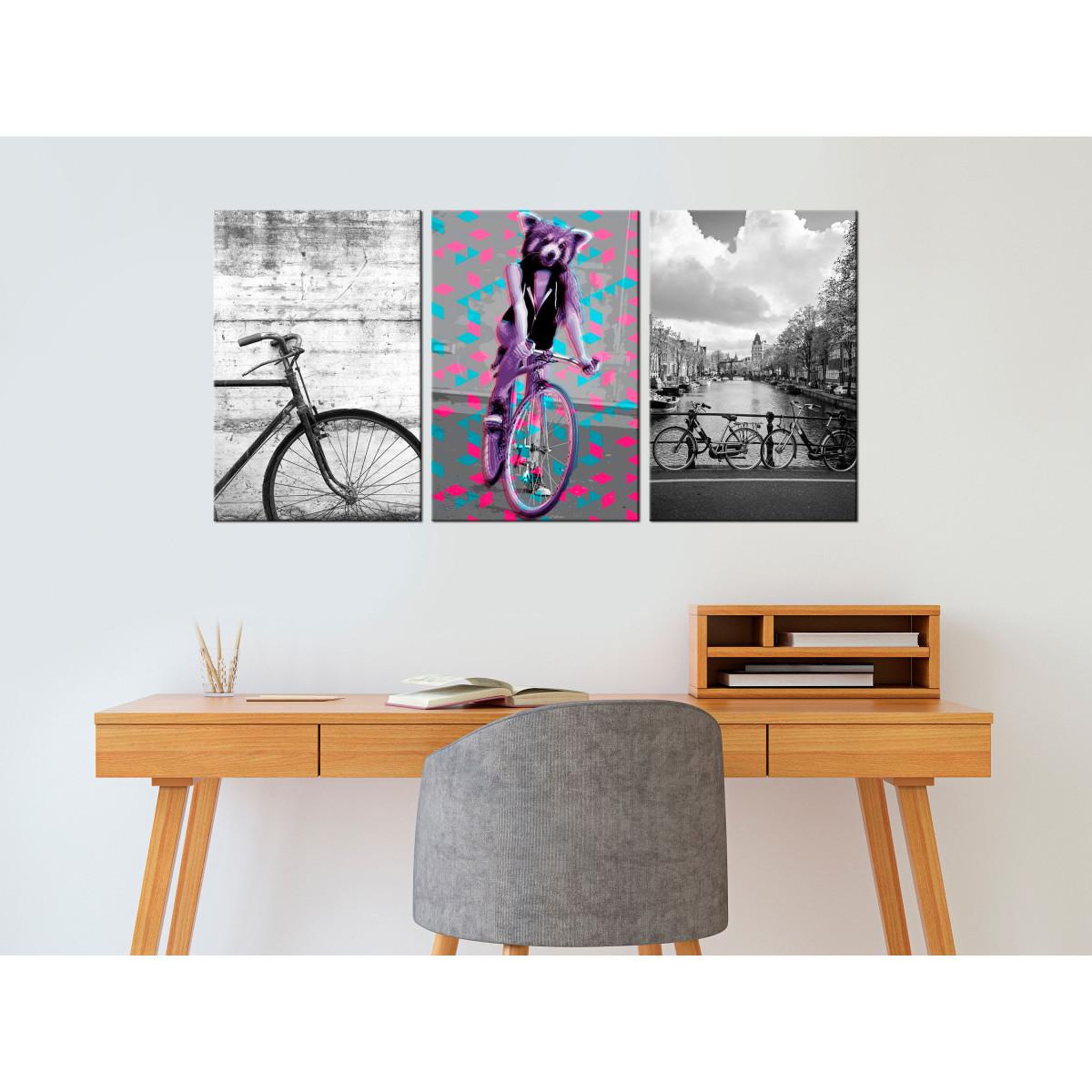 Voir la diapositive 2 : Paris Prix Tableau imprimé  bikes collection