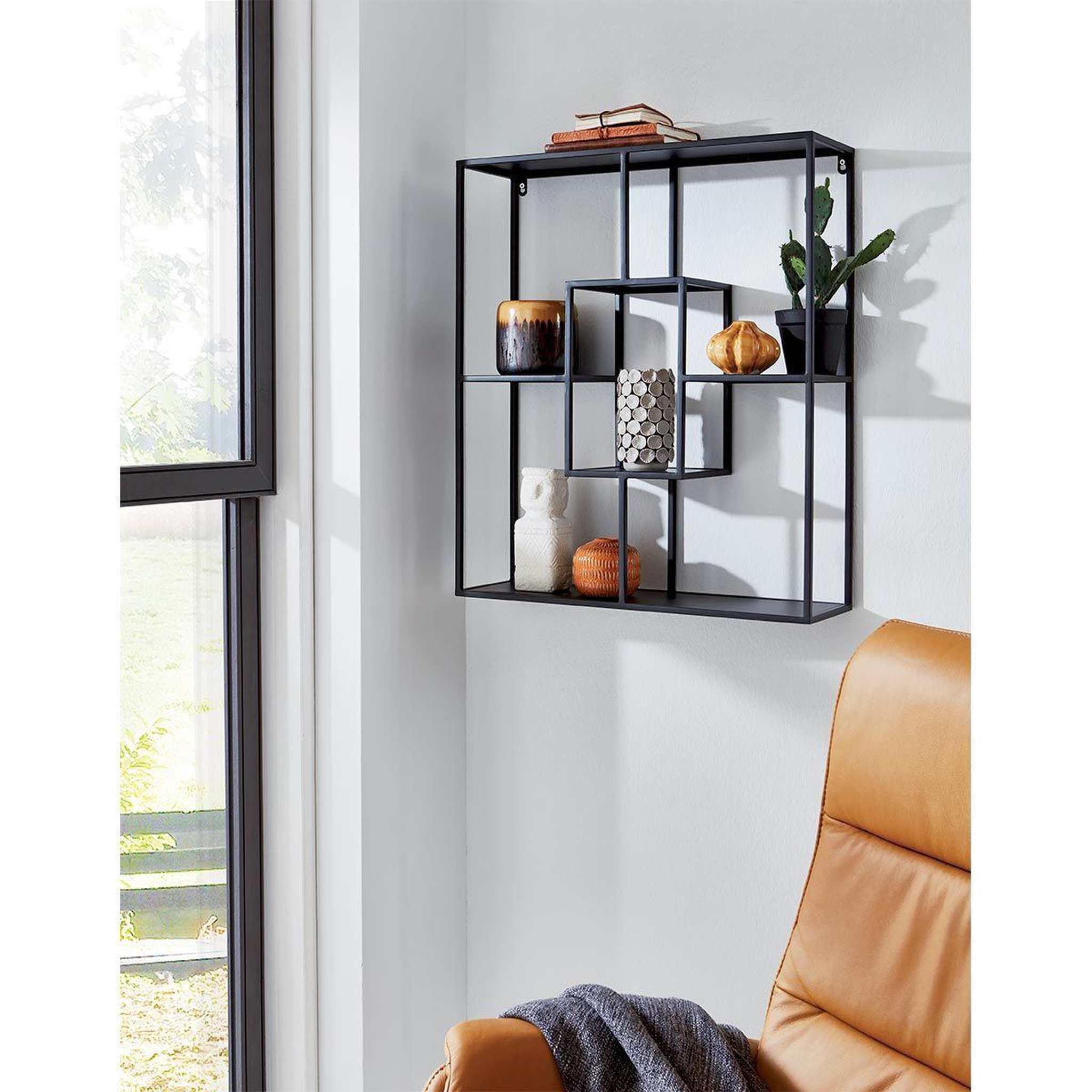 Voir la diapositive 5 : Paris Prix Étagère murale design  tybia  70cm noir