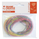 Graine créative Sachet 12 fils scoubidous effet perle sans phtalat