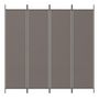 Voir la diapositive 3 : VIDAXL Cloison de separation 4 panneaux Anthracite 200x220 cm Tissu