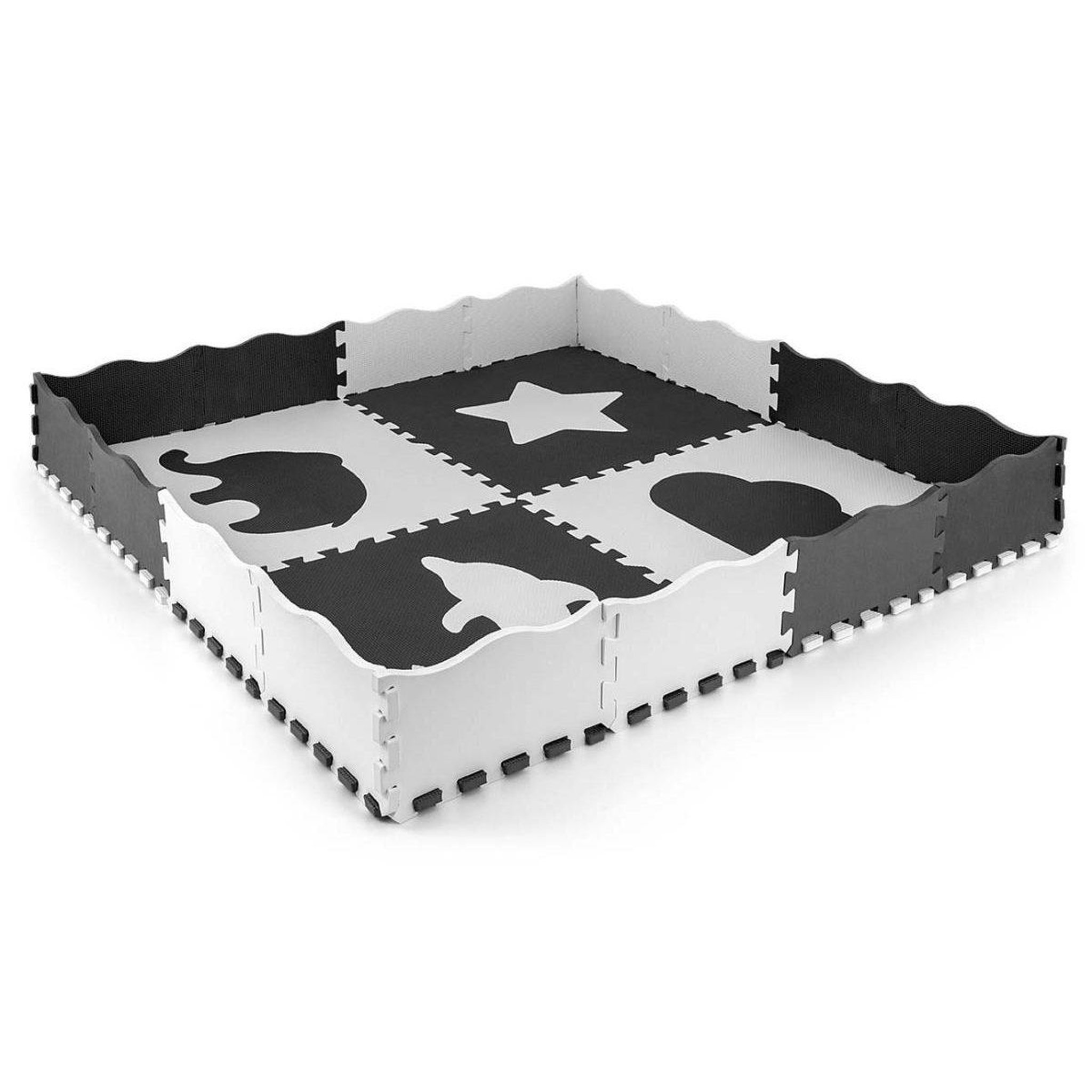 Voir la diapositive 1 : MILLY MALLY Tapis de jeu puzzle  jolly 2x2 - gris