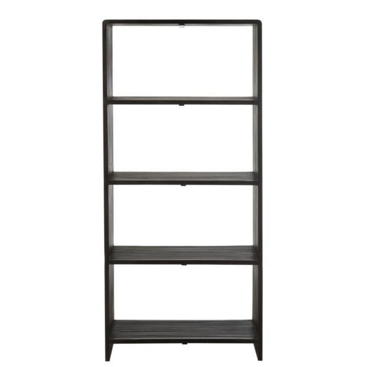 Paris Prix Bibliothèque 4 Niveaux en Bois  Teck  190cm Noir