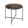 Voir la diapositive 2 : LISA DESIGN Ezaro - table basse ronde - 52 cm - plateau en marbre - pieds en acier