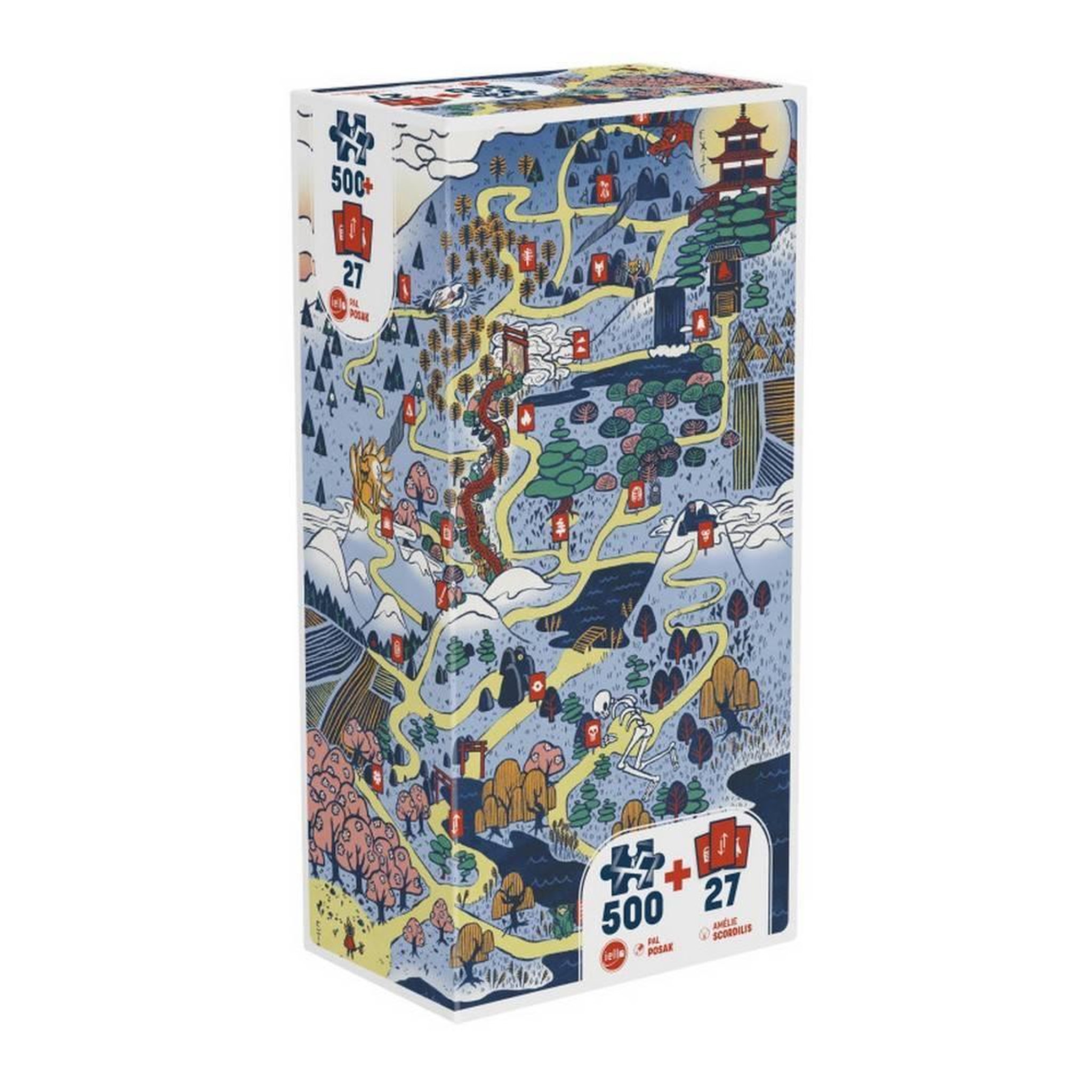 Voir la diapositive 2 : Iello Puzzle 500 pièces Iello Play Forêt