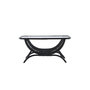 Voir la diapositive 2 : Paris Prix Table Basse de Jardin en Rotin  Moana  95cm Noir