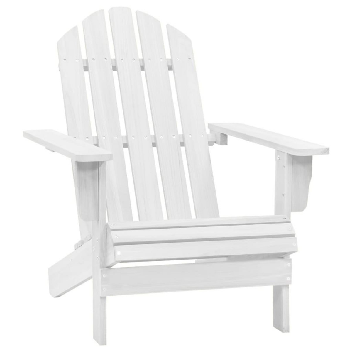 VIDAXL Chaise de jardin bois blanc