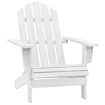 VIDAXL Chaise de jardin bois blanc