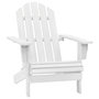 Voir la diapositive 1 : VIDAXL Chaise de jardin bois blanc