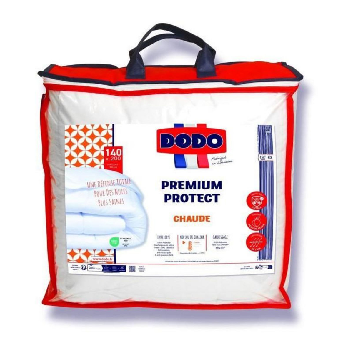 DODO DODO - Couette chaude 350gr/m² - PREMIUM PROTECT - 140 x 200 cm