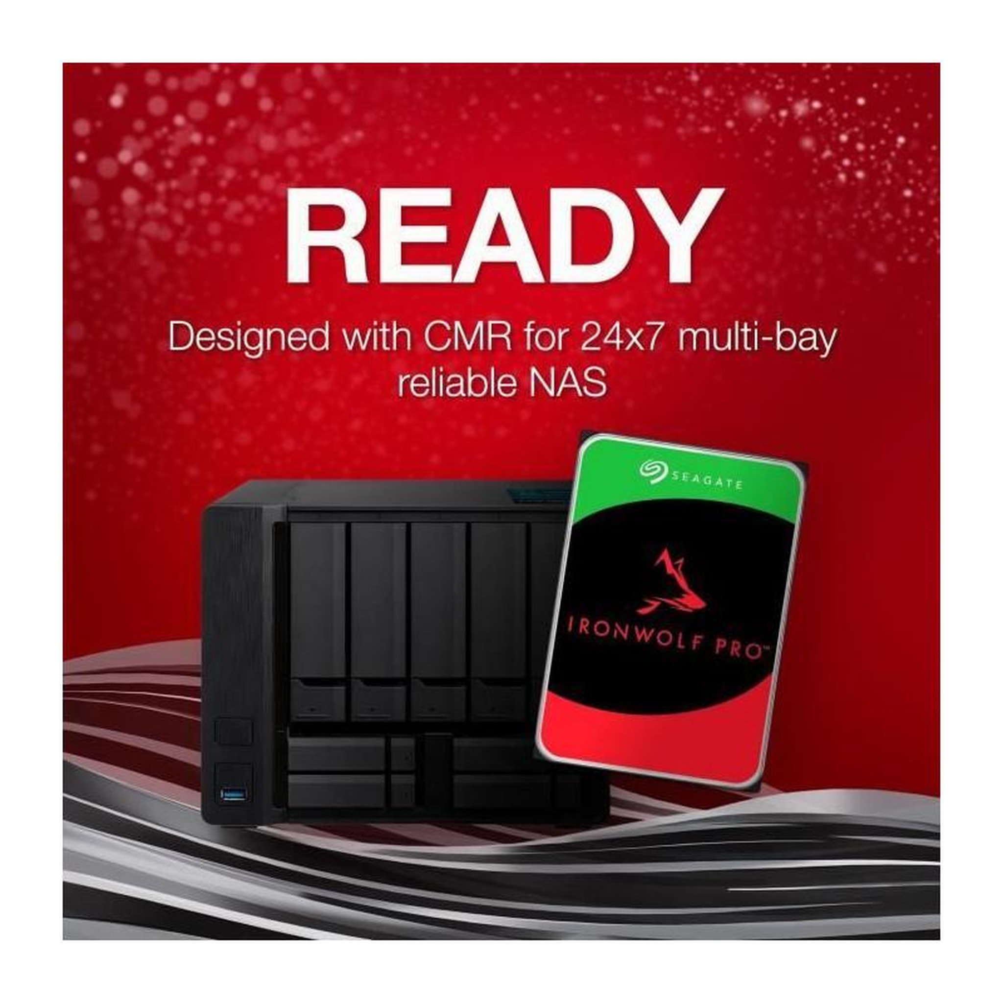Voir la diapositive 3 : Seagate SEAGATE - IRONWOLF PRO - Disque dur interne - 8To - SATA 6 Gbits/s - 7200RPM (ST8000NT001)