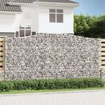 VIDAXL Panier de gabions arque 400x30x200/220 cm Fer galvanise