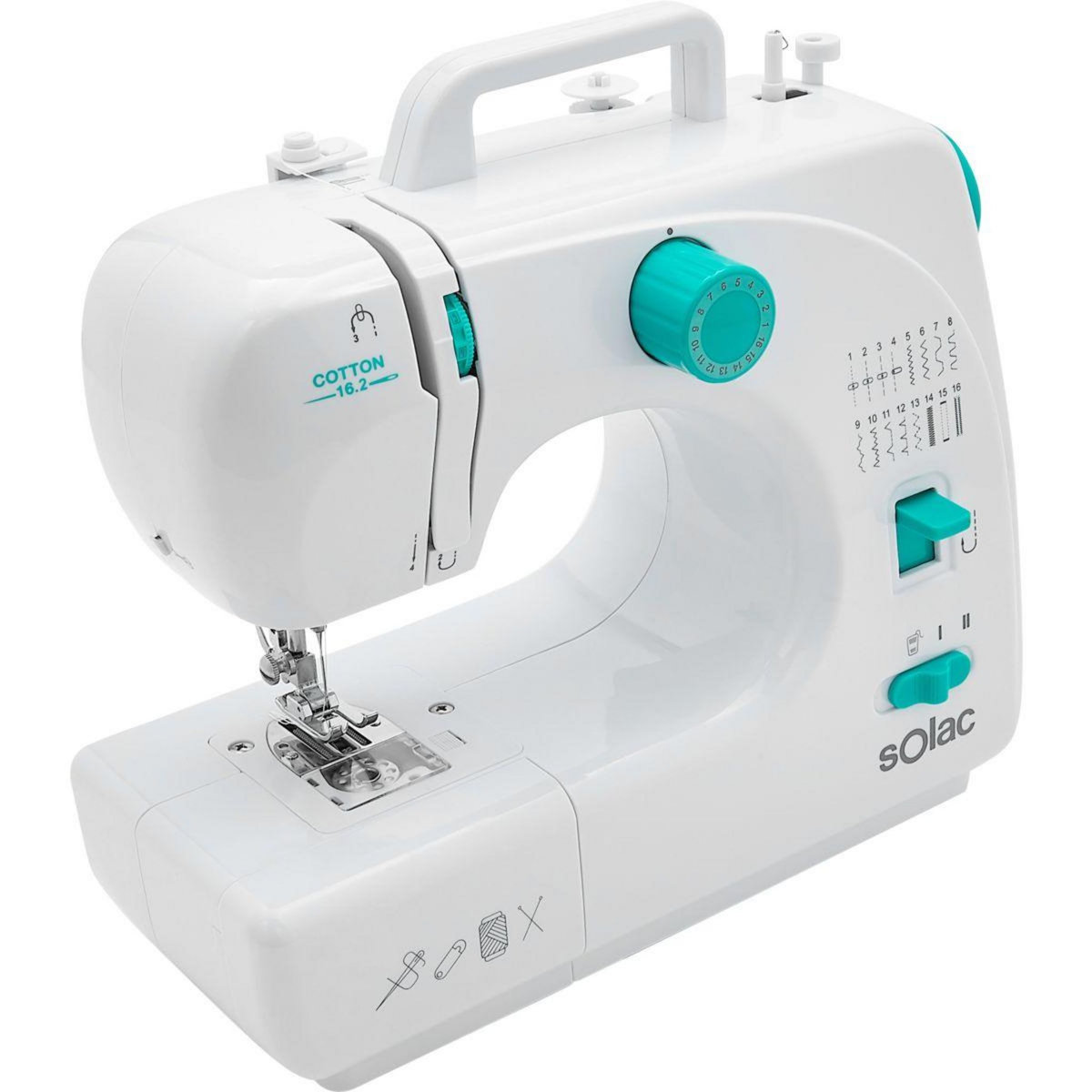 SOLAC Machine à coudre Cotton 13.2 SW8231