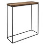 Voir la diapositive 1 : The Home Deco Factory Console métallique avec plateau en bois d'acacia