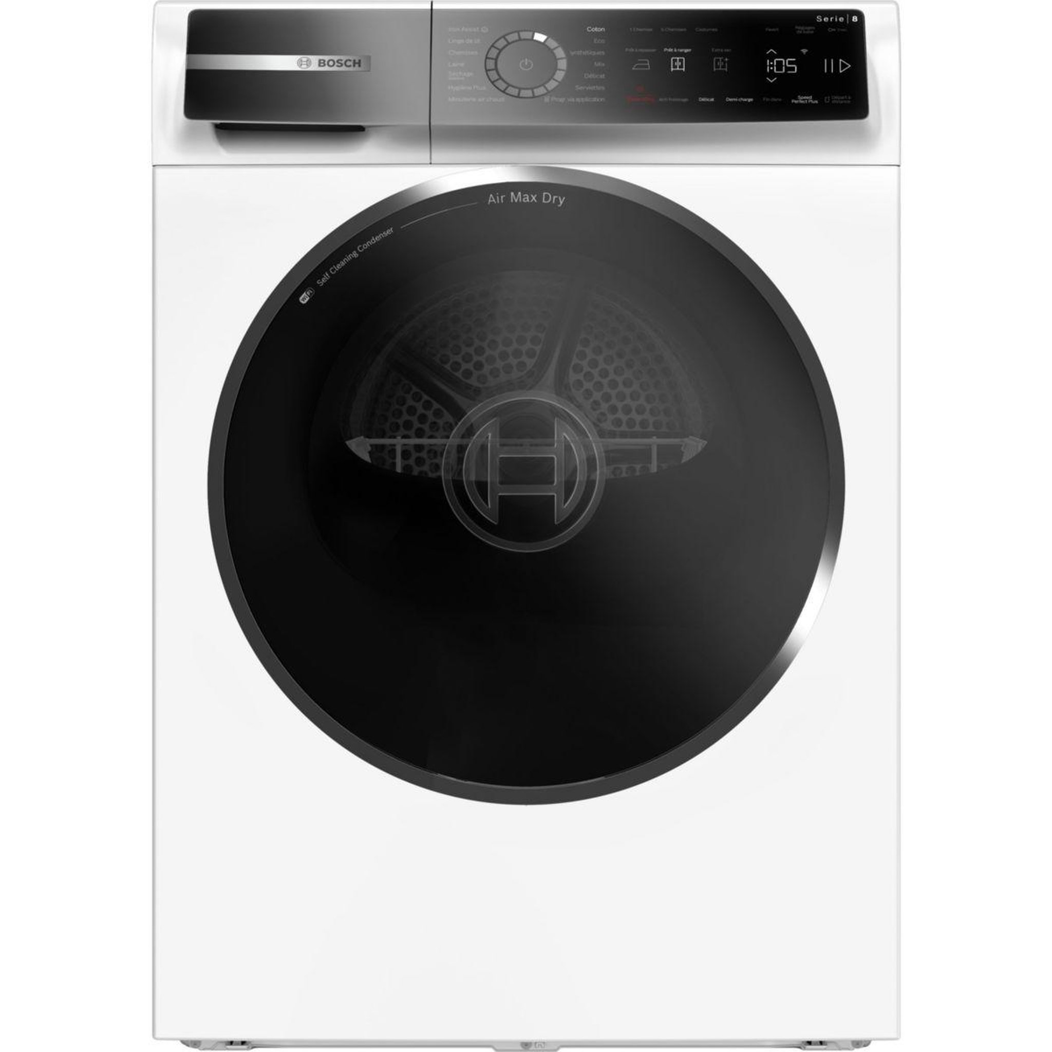 Voir la diapositive 1 : BOSCH Sèche linge pompe à chaleur WRB247C0FR 9kg - Idéal famille & Ultra-silencieux & Sérénité & Connecté & Basse consommation