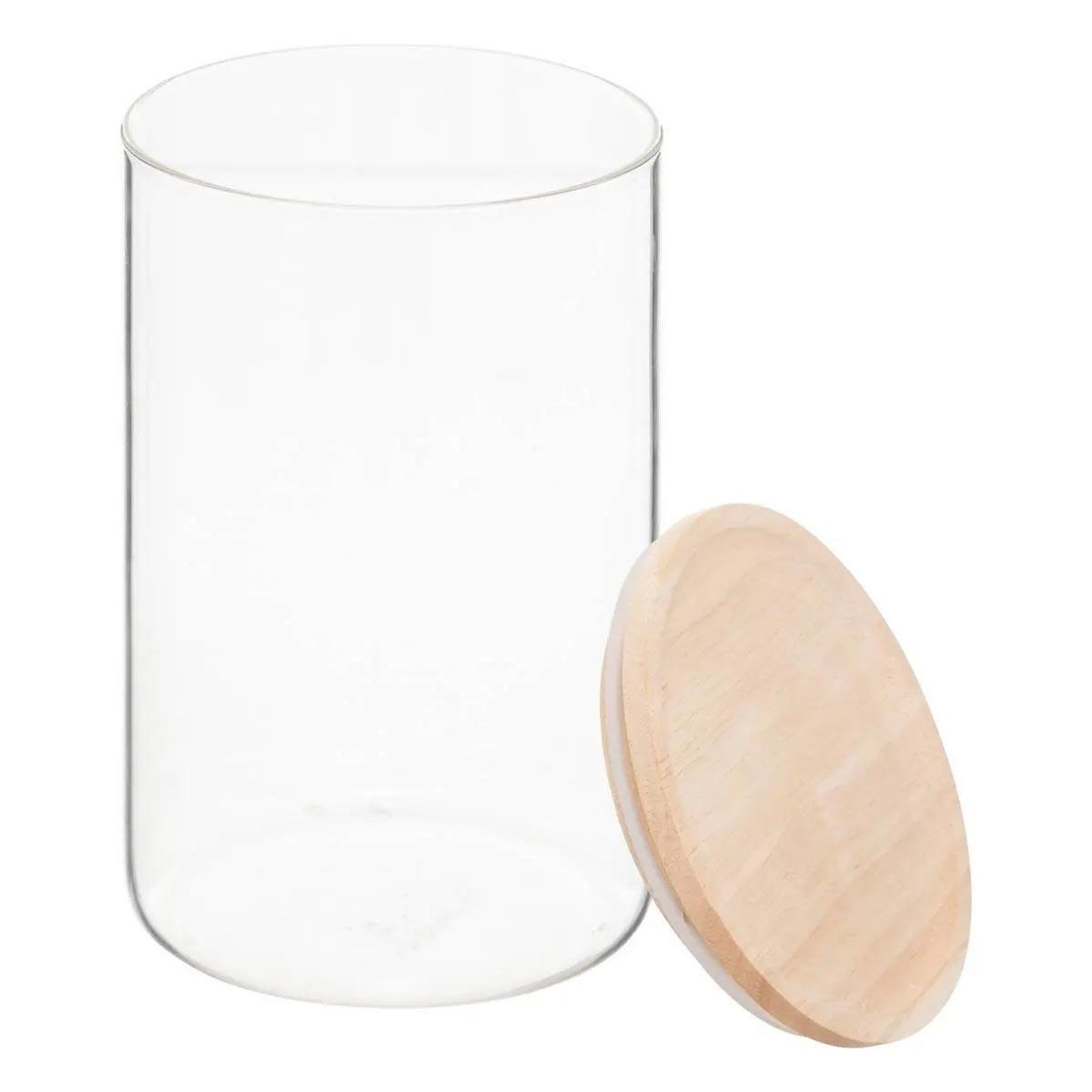 Voir la diapositive 6 : FIVE Lot de 3 bocaux en verre  hermet  2,8l transparent & naturel