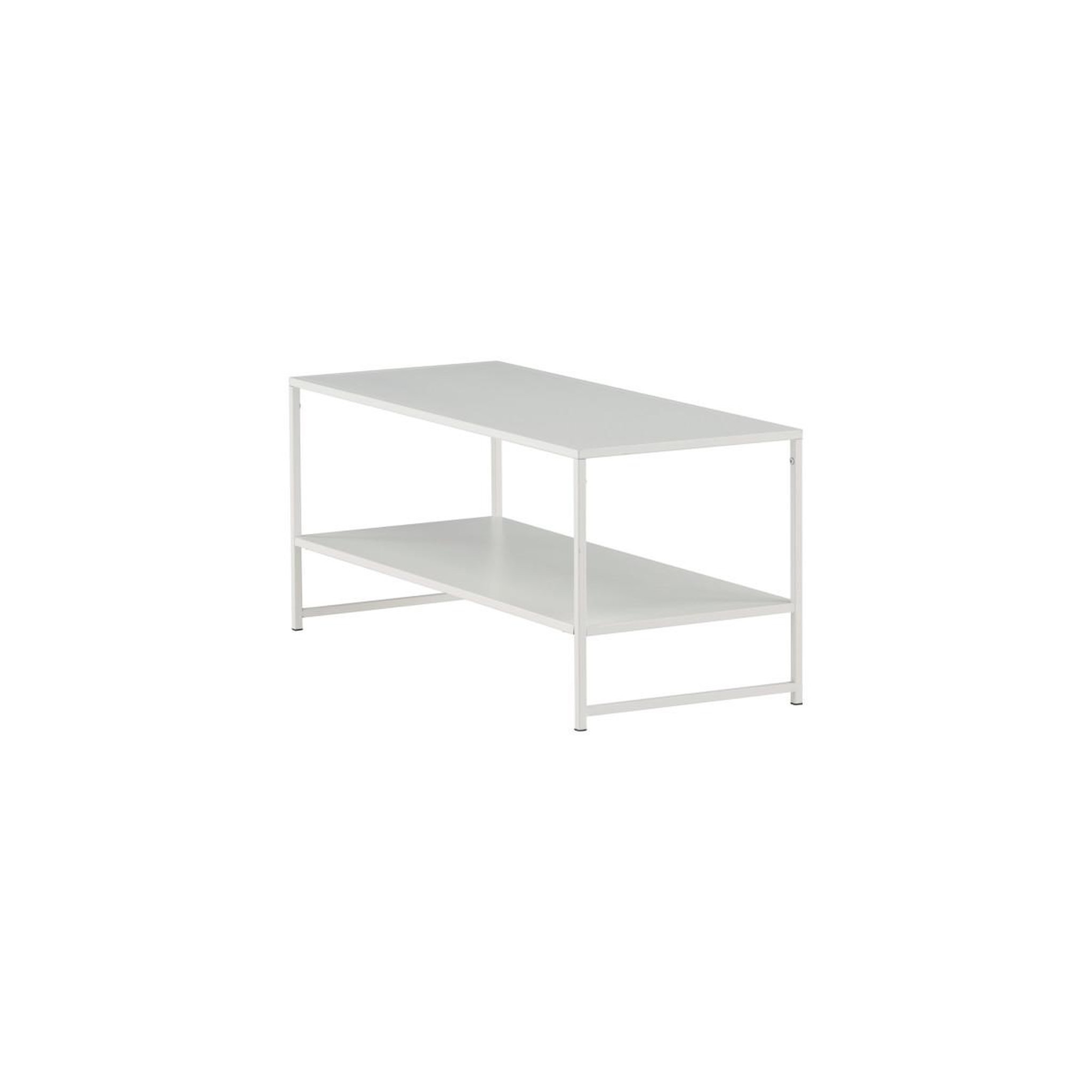 Voir la diapositive 4 : Paris Prix Table basse avec étagère  staal  102cm blanc