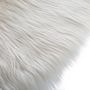 Voir la diapositive 2 : ATMOSPHERA Tapis rond fausse fourrure blanc