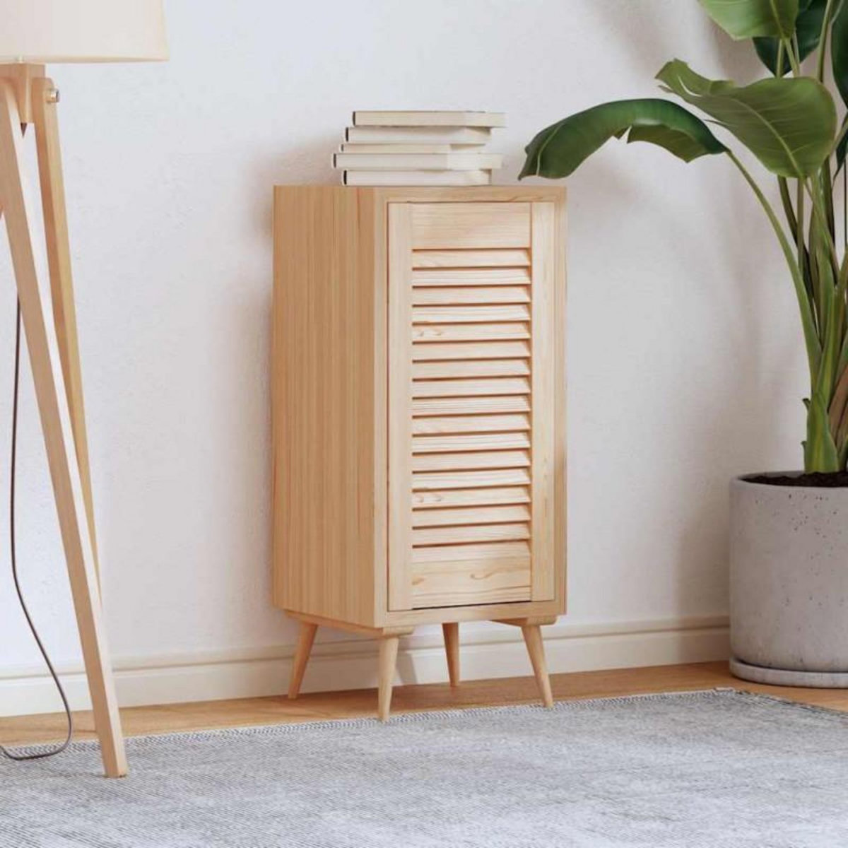 VIDAXL Porte d armoire à persiennes 61,5x29,5 cm bois de pin massif