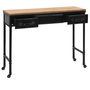 Voir la diapositive 3 : VIDAXL Table console MDF et bois de sapin 100 x 33,5 x 80 cm