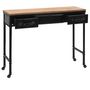 Voir la diapositive 3 : VIDAXL Table console MDF et bois de sapin 100 x 33,5 x 80 cm