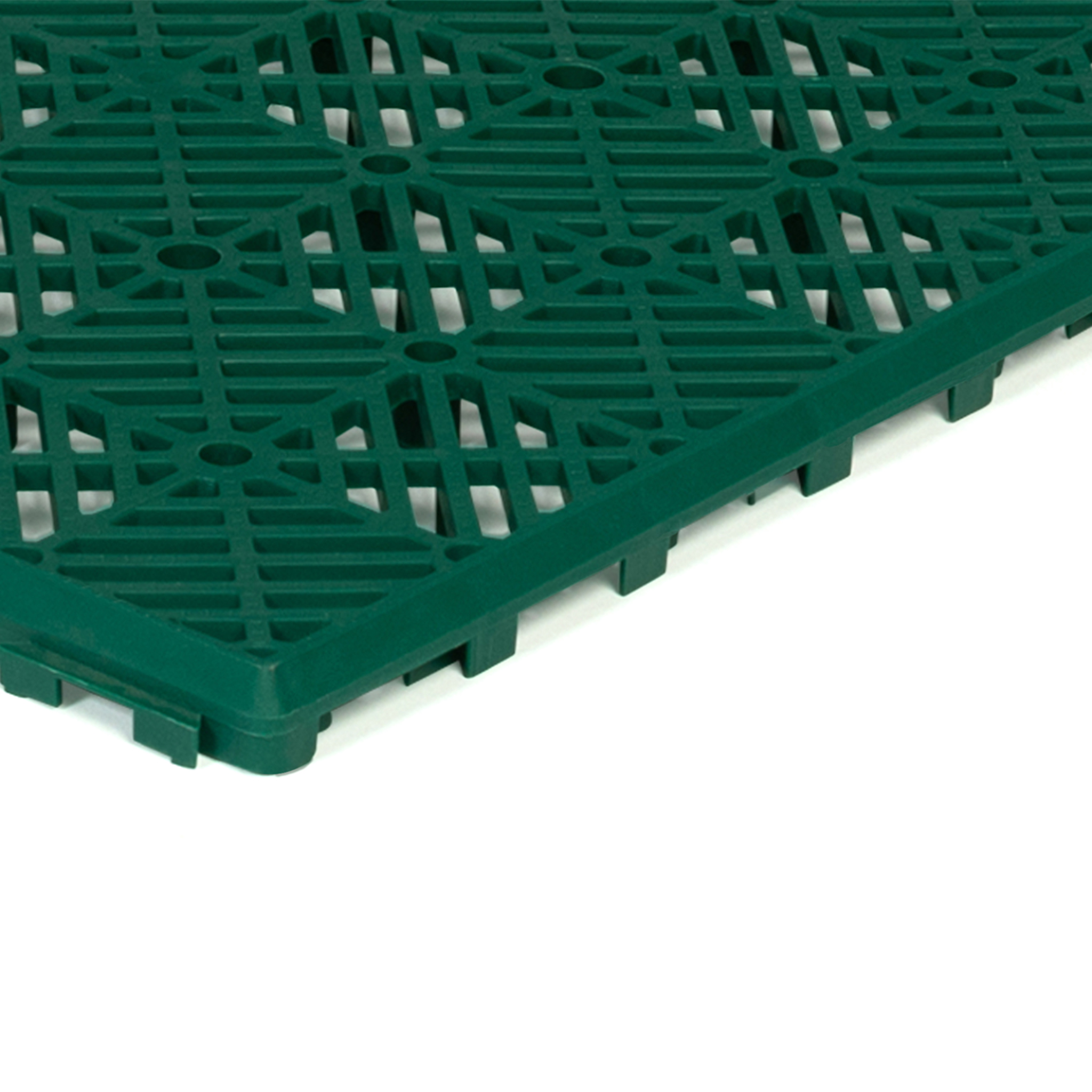Voir la diapositive 6 : ID MARKET Lot de 10 dalles caillebotis de jardin vert 29.5x29.5 cm