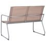 Voir la diapositive 4 : VIDAXL Salon de jardin 4 pcs Tissu et acier Taupe