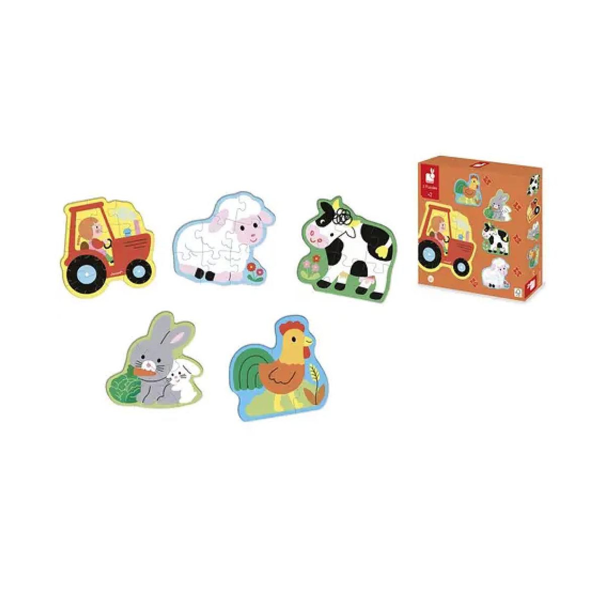 JANOD 5 puzzles evolutifs Ferme