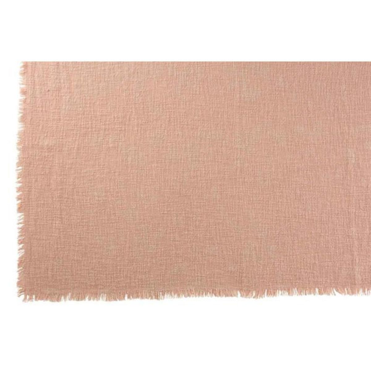 Paris Prix Plaid Déco en Coton  Frange  130x170cm Rose