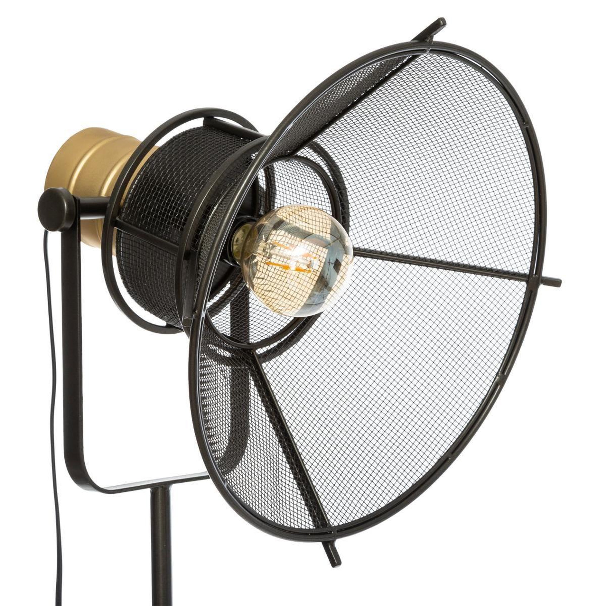 Voir la diapositive 2 : ATMOSPHERA Lampadaire trépied design  rodo  149cm noir