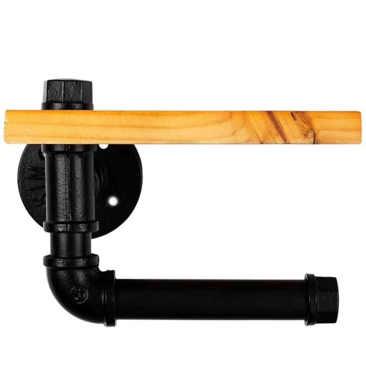 The Home Deco Factory Dérouleur WC avec support industriel