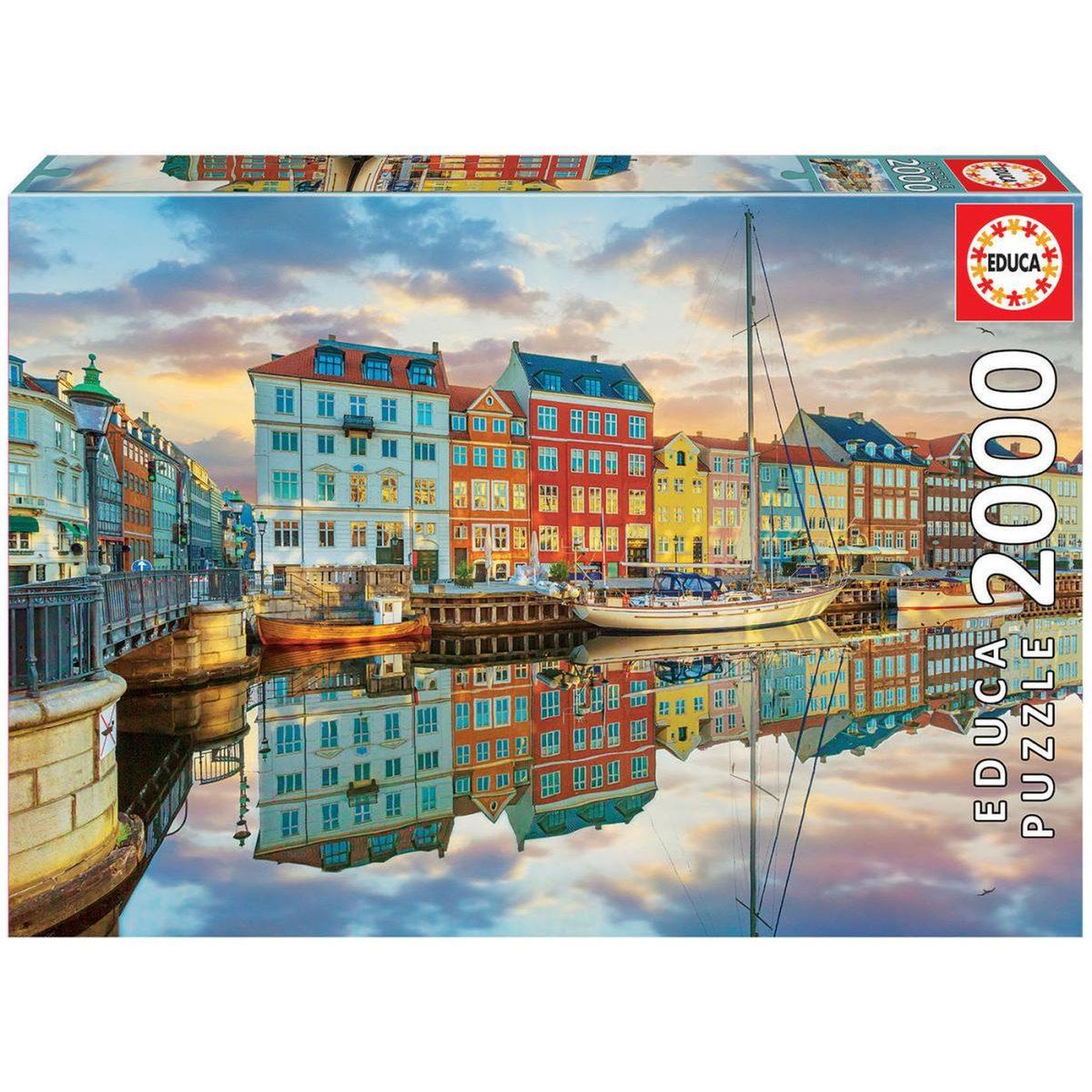 Voir la diapositive 1 : EDUCA Puzzle 1000 pcs port de copenhague