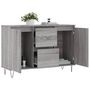 Voir la diapositive 4 : VIDAXL Buffet sonoma gris 104x35x70 cm bois d'ingenierie