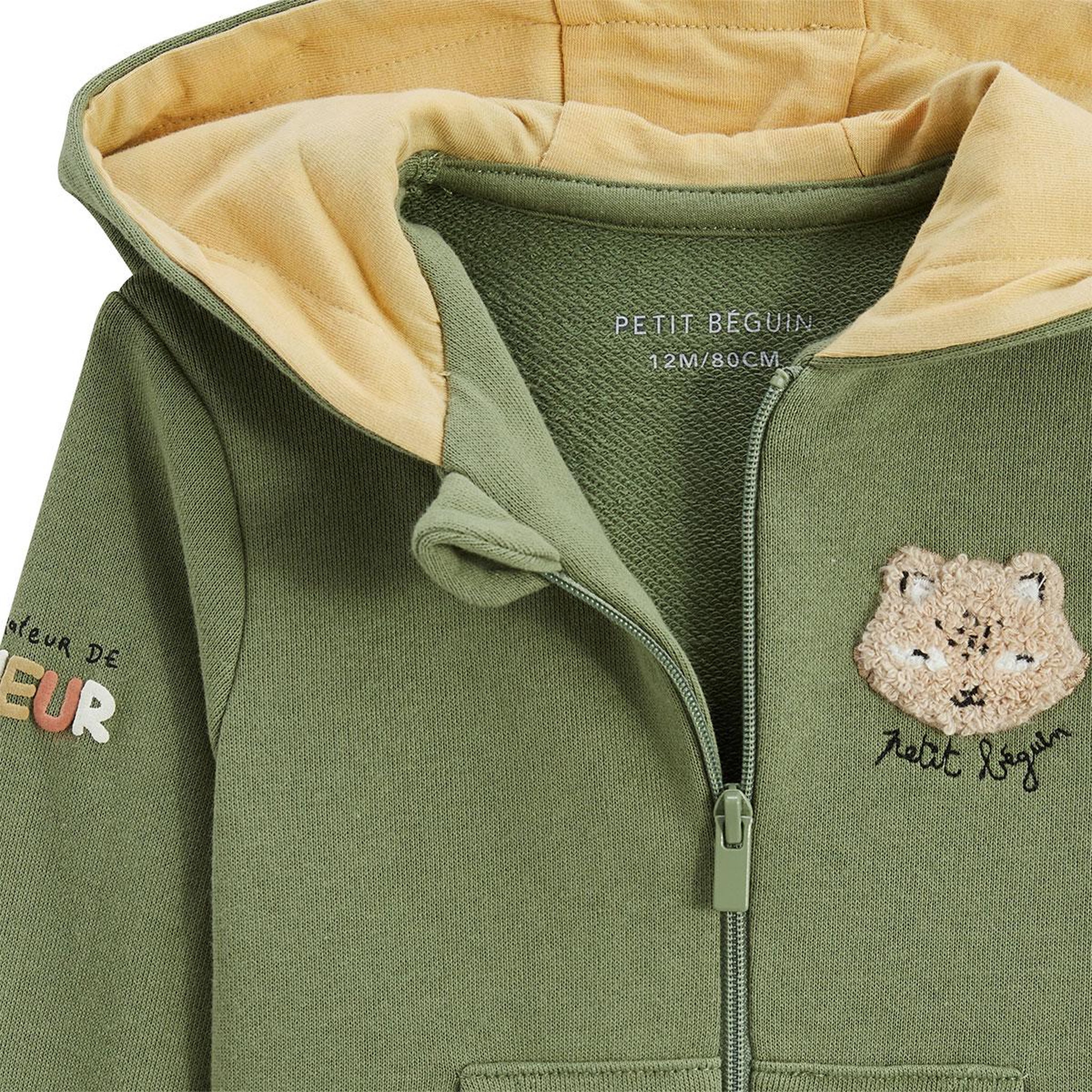 Voir la diapositive 3 : Petit Béguin Sweat à capuche enfant gabin
