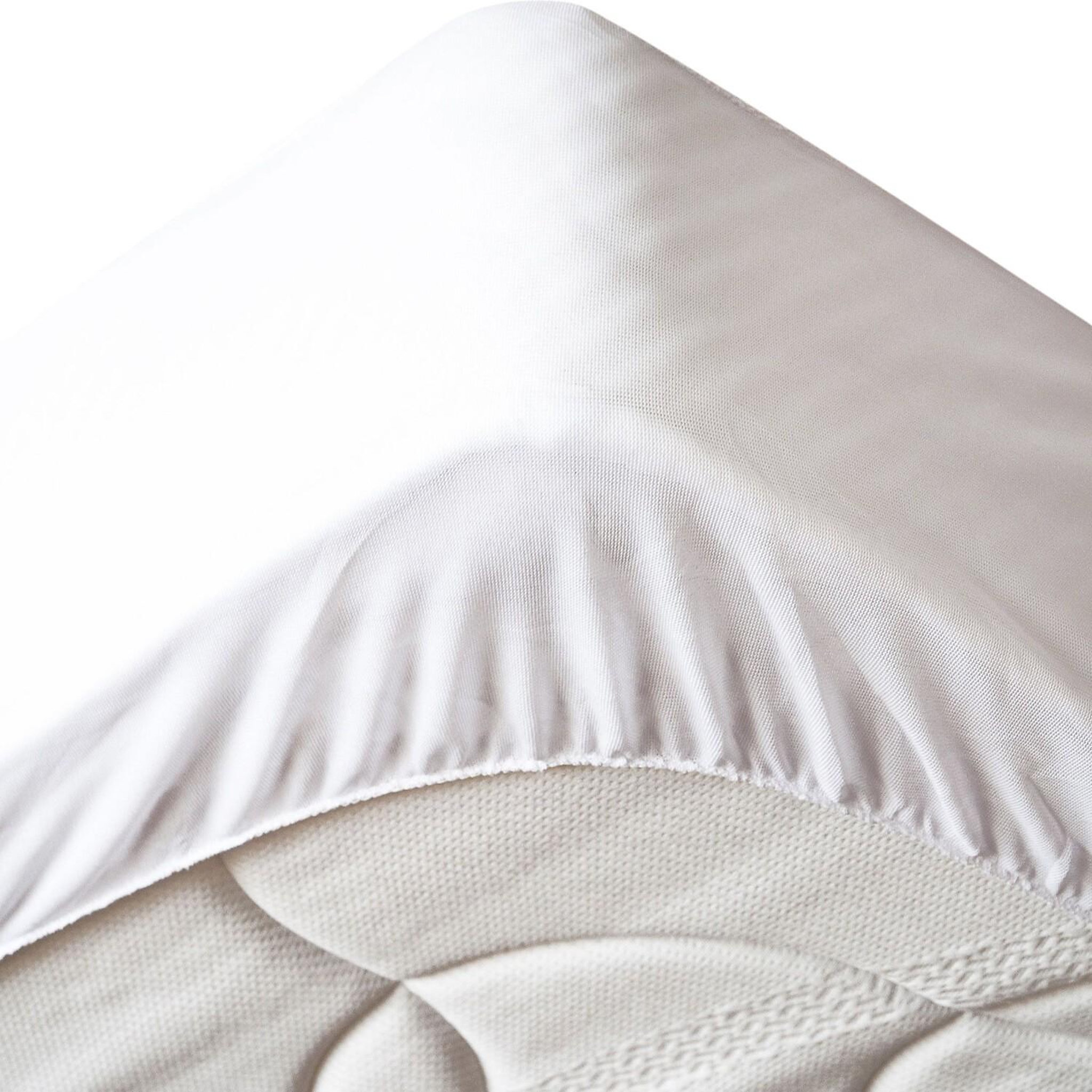 Home collection Protège matelas 100% polyester 205gsm matelasse / respirant. Coloris disponibles : Blanc