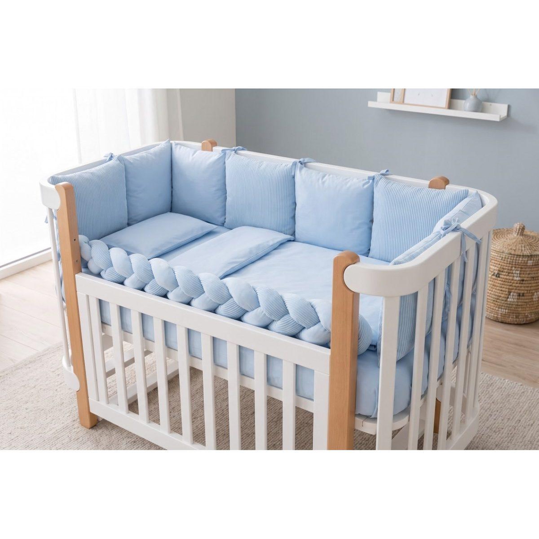 Voir la diapositive 2 : YAPPY KIDS Yappy7in1 - Ensemble de literie 7 en 1 - Denim