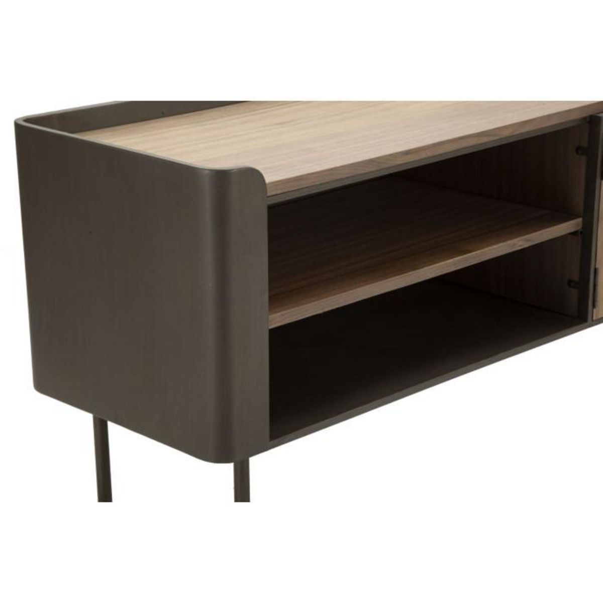 Paris Prix Meuble TV 2 portes en Bois  Toronto  150cm Naturel